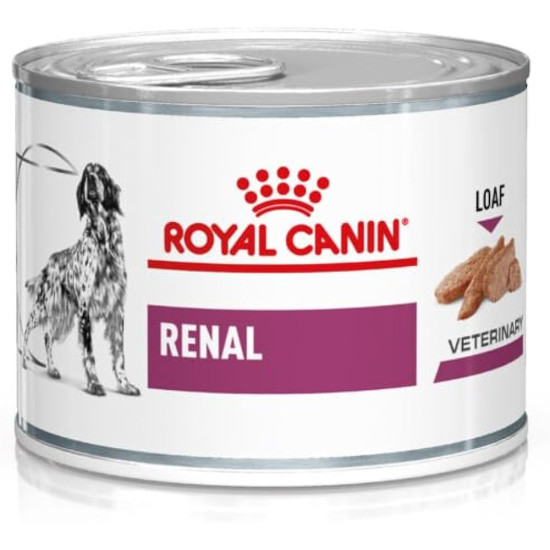 Royal Canin Veterinary Canine Renal Mousse – Hrană Umedă pentru Câini cu Afecțiuni Renale, 200 g